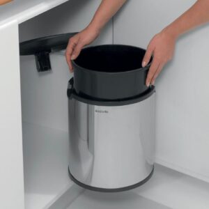 Brabantia Built-In Bin Afvalemmer 15 Liter - Glans Zilver