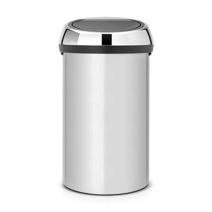 gat appel overzien Brabantia Touch Bin 60 liter - Metallic Grey | Afvalbakkenwinkel.nl