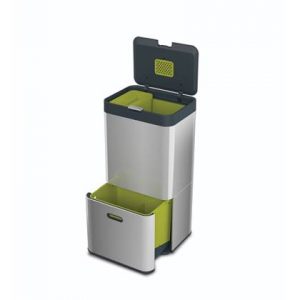 Joseph Joseph Intelligent Waste Totem RVS Afvalemmer 60 Liter (36+24 L)