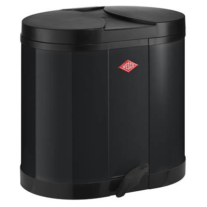 Wesco Double Bin Duo 30 Liter (2x15 Liter) - Zwart | Deal