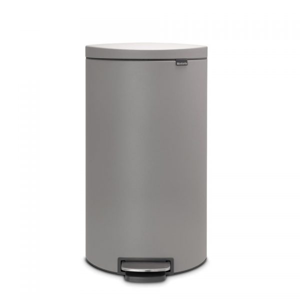 Brabantia FlatBack+ pedaalemmer - soft close - 30 liter - mineral concrete grey