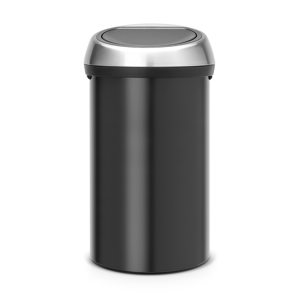 Brabantia Touch Bin Afvalemmer 60 Liter Vingerafdrukvrij - | Afvalbakkenwinkel.nl