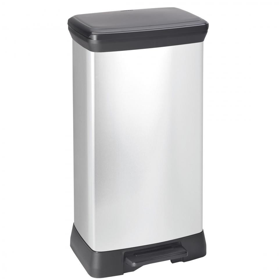 priester reputatie Bevatten Curver Decobin pedaalemmer 50 liter Zilver | Beste Prijs!