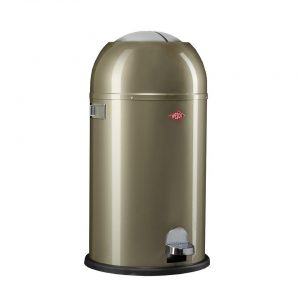 Wesco Kickmaster prullenbak - 33 liter - zilver