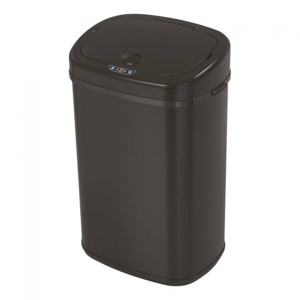 4cookz Clever Square Black 58 liter sensor prullenbak - 29x40x68cm (LxBxH)