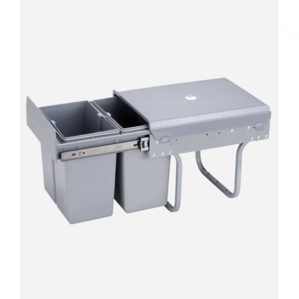 4cookz Duo inbouw afvalbak - 2x 20 liter - geschikt voor 40cm inbouw