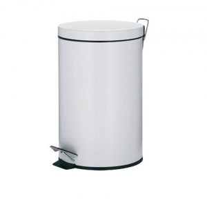 Kela Cornell witte pedaalemmer 12 liter - Wit