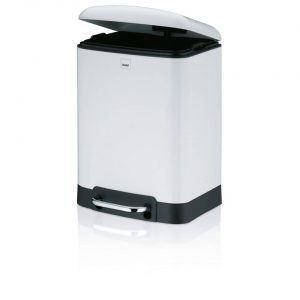 Afvalemmer RVS Wit