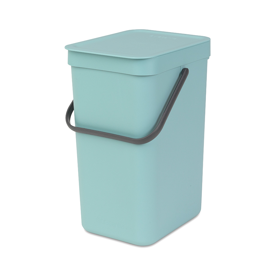 fragment Renovatie Vruchtbaar Brabantia Sort & Go prullenbak - 12 L - mint | Beste Prijs