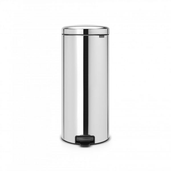 Brabantia newIcon pedaalemmer met metalen b.e. 30 l - Brilliant Steel