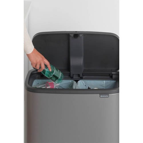 Zielig Whitney gebed Brabantia Bo Touch bin 2x30 liter Platinum | Prijs Vergelijken