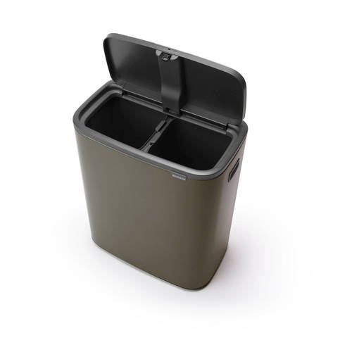 Lounge open haard Steken Brabantia Bo Touch bin 2x30 liter Platinum | Prijs Vergelijken