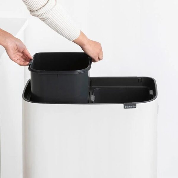 Brabantia Bo Touch Bin Hi - 2 x 30 liter - Wit