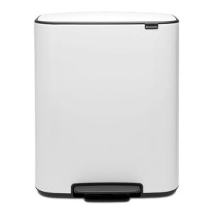 Wit - 2x30 liter - Brabantia Bo Pedaalemmer