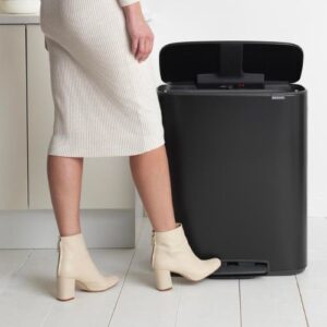 Brabantia Bo pedaalemmer 2 x 30 liter - Zwart 1