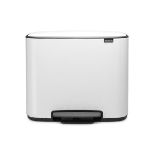 Wit - 3 x 11 liter - Brabantia Bo pedaalemmer