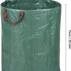 Tuinafvalzak - opvouwbare tuinafvalzak - onkruidzakken - bladzakken - tuinafval - groenafval zak - gebruik voor tuinonderhoud - puin zak - 270 Liter - Waterafstotende tuinafvalzak - tuin tas - groenafvalzak - snoeiafval zak