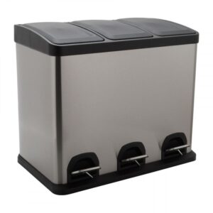 Pedaalemmer triple bin - 3x8 liter - Xenos