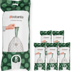 Brabantia PerfectFit Vuilniszakken - 36 l - Code R - 6 rollen x 20 stuks
