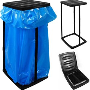 YILTEX - Vuilniszak Standaard / Afvalzakstandaard / Vuilniszakhouder / Afvalzakhouder / Vuilnisbak / Vuilnisbak 60 Liter - Zwart