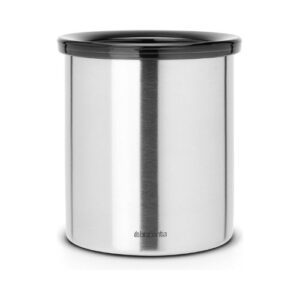 Brabantia Afvalbakje voor Koffiepads - 1 liter - Matt Steel