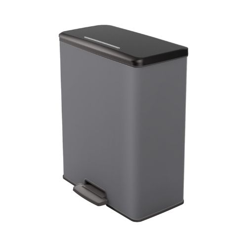 Skiën kloon ornament Curver Deco Bin Pedaalemmer 65 liter Cool Grey | Beste Prijs