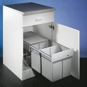 wesco double inbouw afvalemmer 2x16 liter