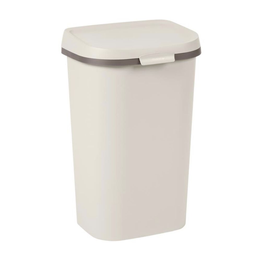 Geaccepteerd verbrand Derde Curver Mistral Flat Prullenbak 50 Liter - Beige | Beste Prijs