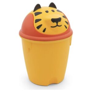 curver tijger prullenbak voor kinderen geel