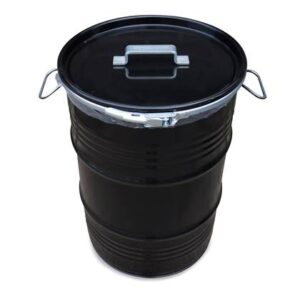 BinBin Handle industriële prullenbak zwart 60 Liter met handvat