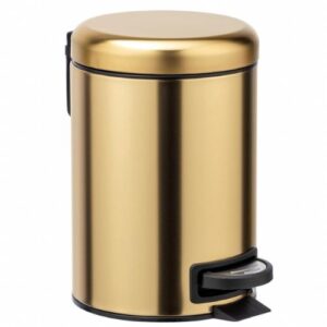 Wenko Pedaalemmer Leman 3 Liter - RVS Goud