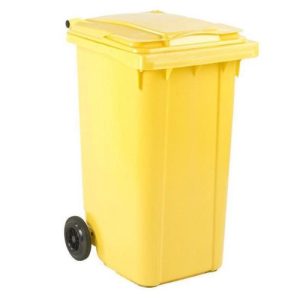 Gele kliko afvalcontainer 240 liter