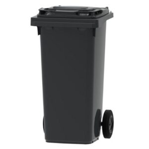 Mini rolcontainer 120 liter - Zwart