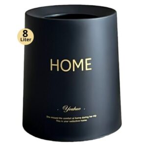 Buvel Home prullenbak 8 liter - Zwart/goud