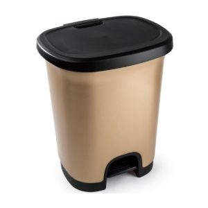 Forte Plastics pedaalemmer 18 liter - Goud