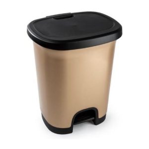 Forte Plastics pedaalemmer 27 liter - Goud