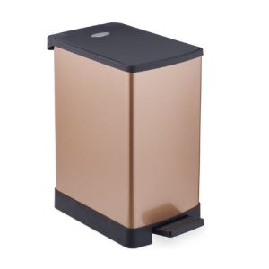 Relaxdays pedaalemmer 6 liter - Goud