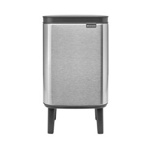 Brabantia Bo Hi Afvalemmer 12 liter - Matt Steel