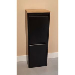 Design afvalbak 33 liter (7+10+16) - Zwart