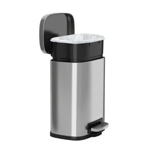 iTouchless pedaalemmer 5 liter - Zilver