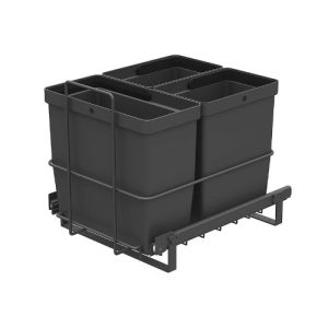 LM 64/3 inbouw vuilnisemmer 27 liter - Antraciet