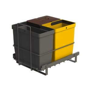 LM 64/3a inbouw vuilnisemmer 27 liter - Antraciet