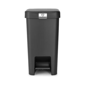 brabantia stepup pedaalemmer 16 liter dark grey