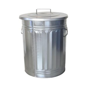 home essentials afvalemmer 54 liter zilver