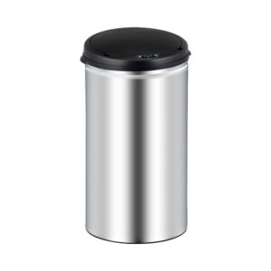 monzana sensor prullenbak 40 liter zilver