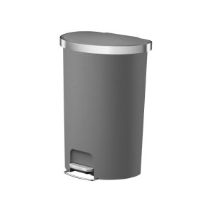 Eko Halfrond Pedaalemmer 55 liter Grijs