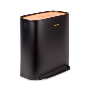 Homra Rockx Duo Pedaalemmer 2x30 liter zwart